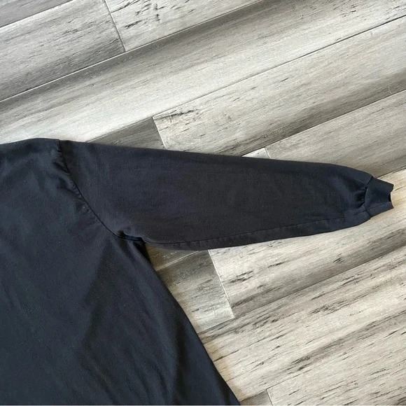 💸 5/20 Cherokee Long Sleeve Longline Black T-Shirt Oversized Tee Unisex - Picture 5 of 10